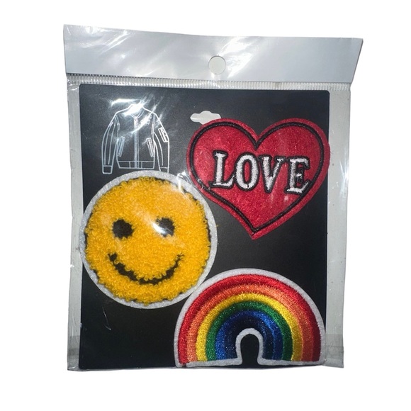 Iron-On Patches Set Of 3 - Picture 1 of 6